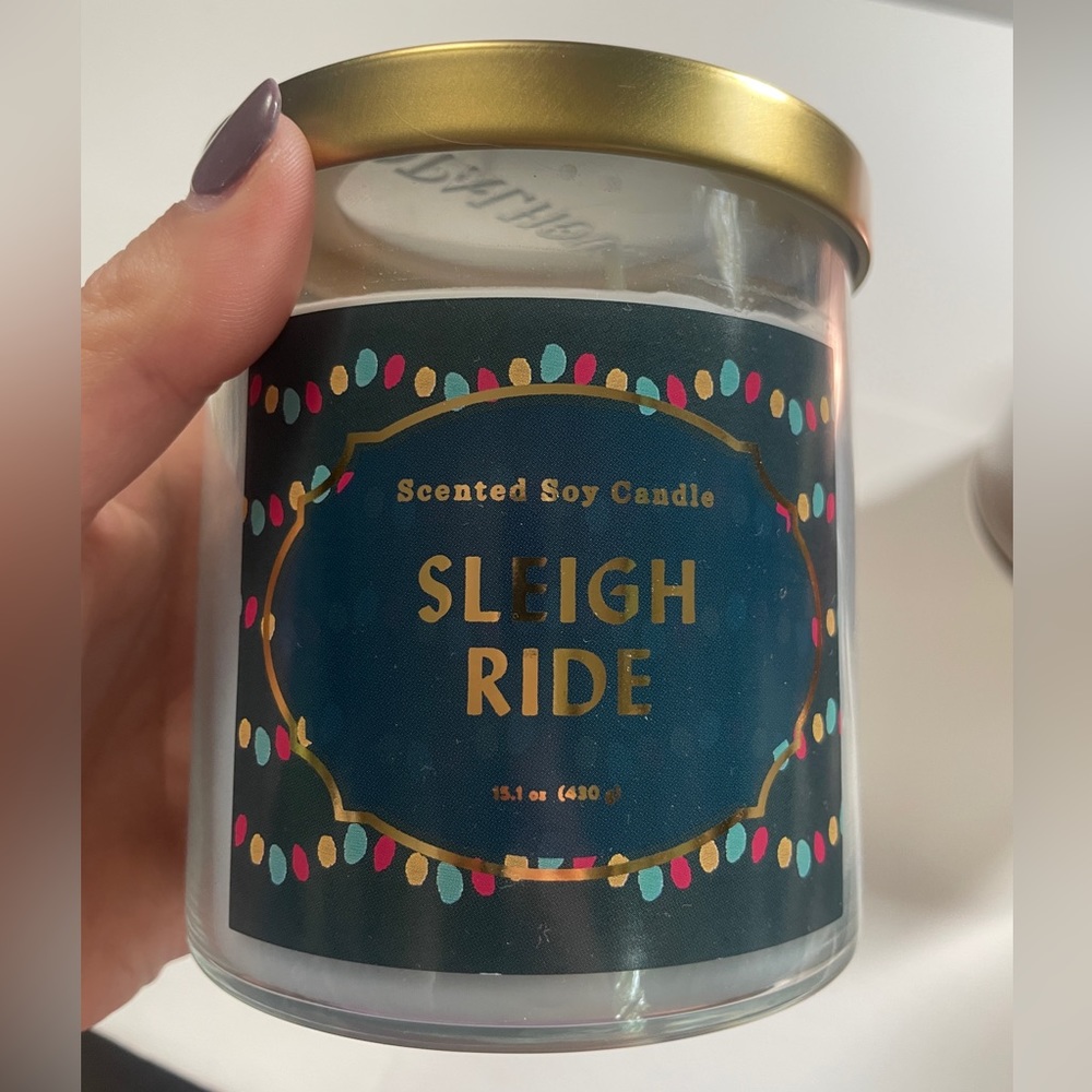 Target Scented Soy (now Opalhouse) candle in Sleigh Ride